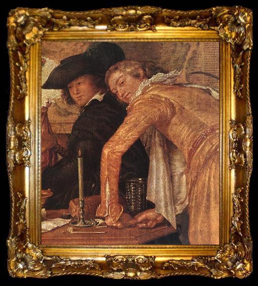framed  BUYTEWECH, Willem Merry Company (detail), ta009-2